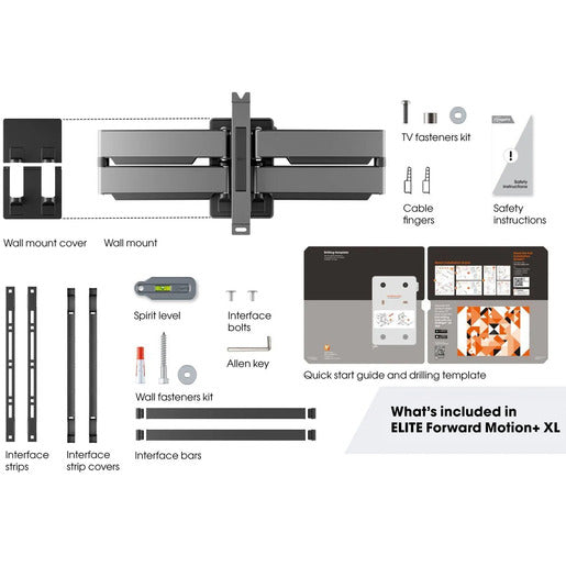 Vogel`s TV-Wandhalterung 55-100 Zoll TVM 5855 Elite Schwenkbar Vogel`s TV-Wandhalterung 55-100 Zoll TVM 5855 Elite Schwenkbar